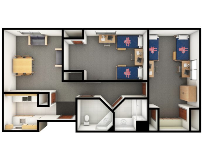 upper townhouse layout