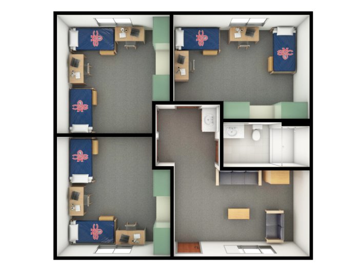 becket more suite style layout