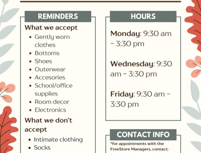 SMC Freestore Fall Hours