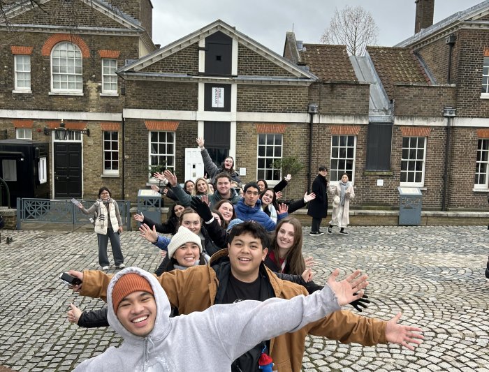 Students in a line
