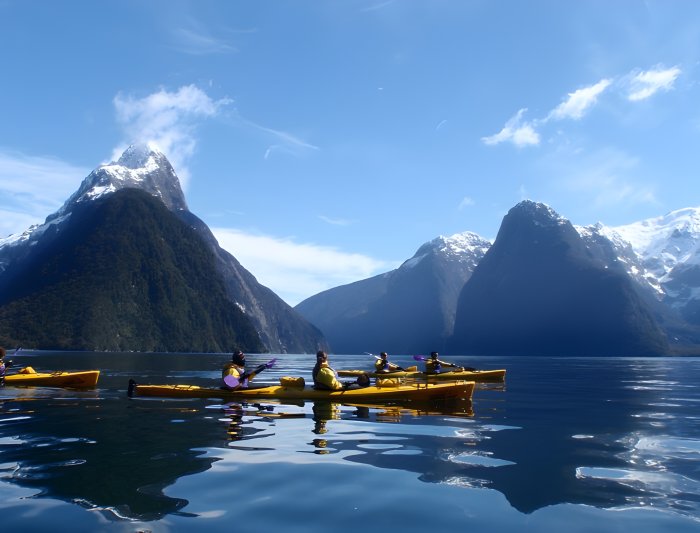 Kayakers in NZ