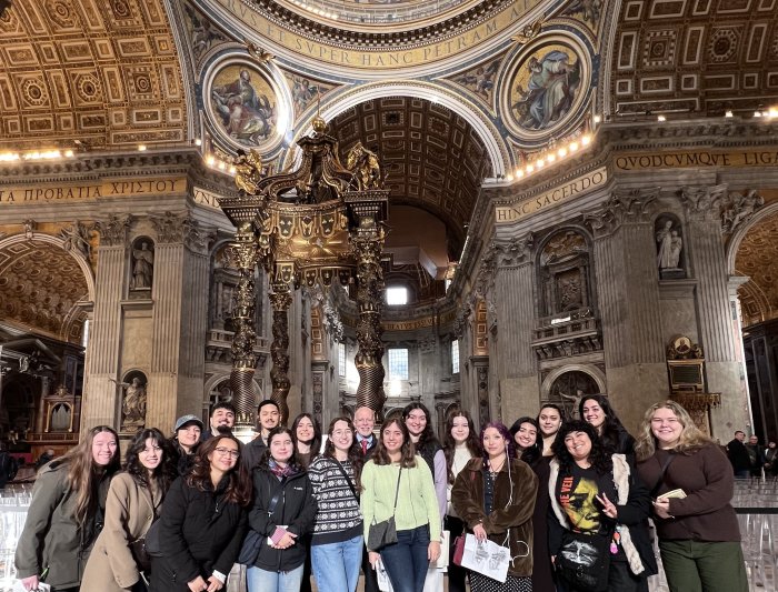 Group in St Peter's Cathedral