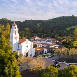 aerial photo of saint mary's college