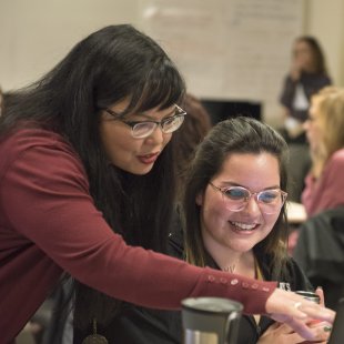 Teacher and students in an SMC classroom