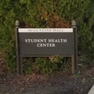 Entrance to the Student Health Center