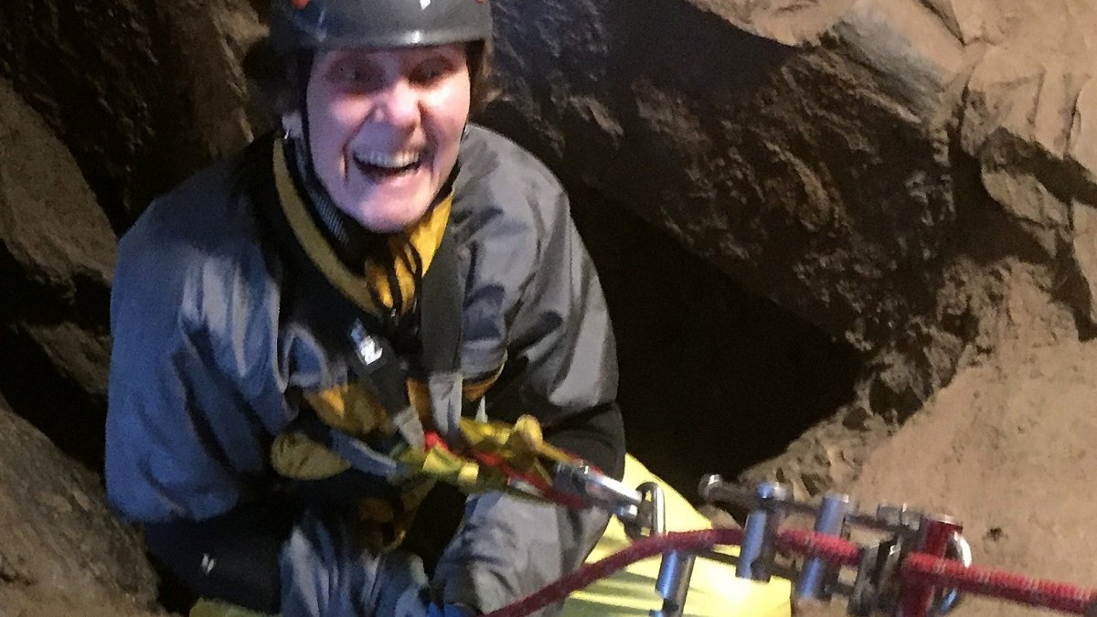 Professor Carla Brossard begins her descent into Moaning Cavern